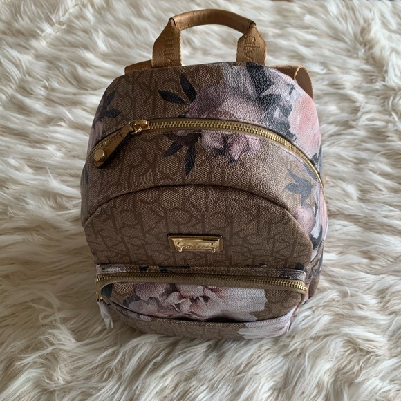 calvin klein floral backpack
